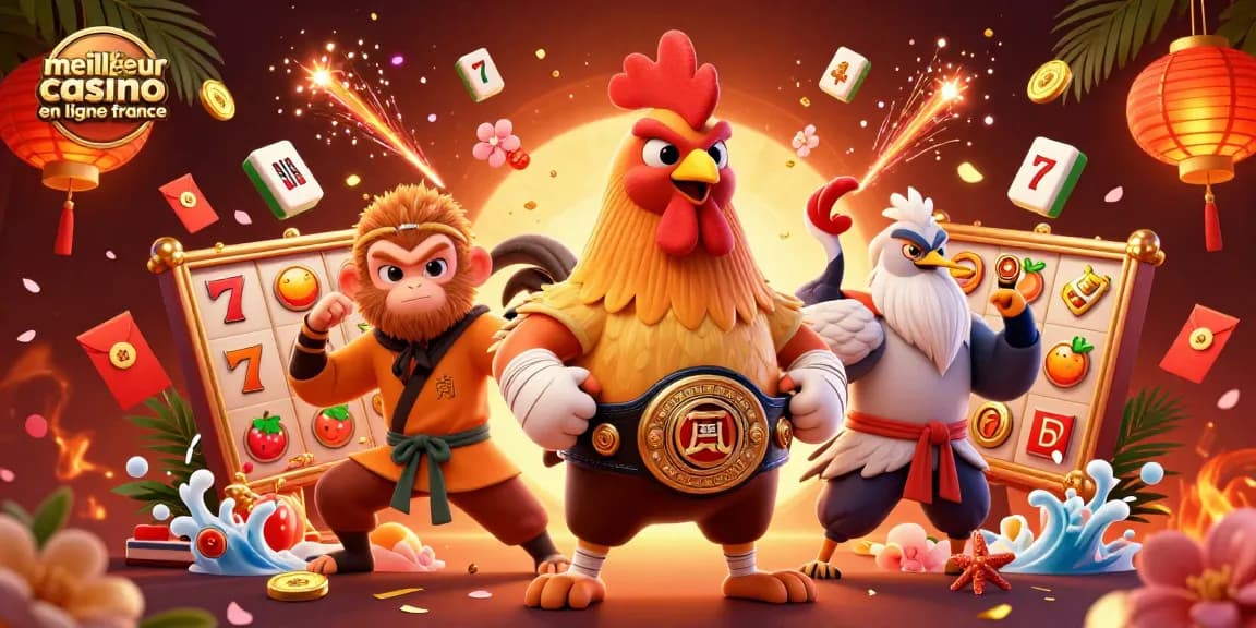 Jouez dans le meilleur casino en ligne France avec des personnages dynamiques et colorés.
