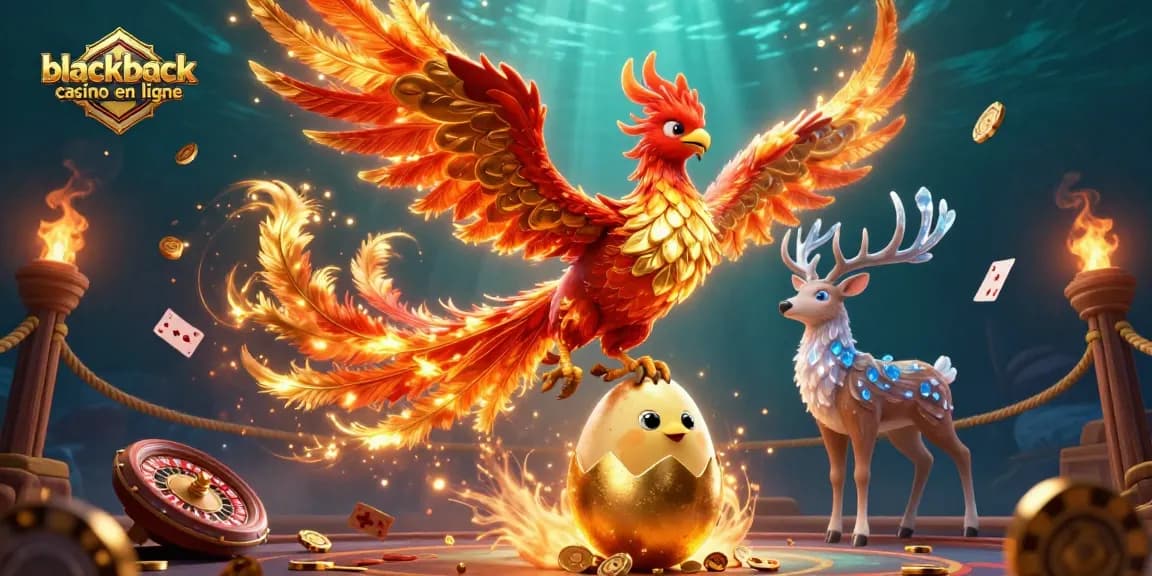 Jouez avec les meilleurs bonus de blackjack casino en ligne dans une illustration captivante dynamique avec des effets de casino.