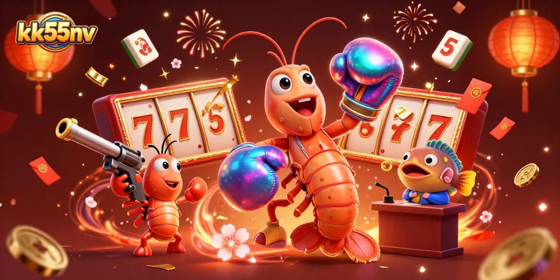 Experience thrilling wins with kk55nv in this vibrant 3D casino celebration.