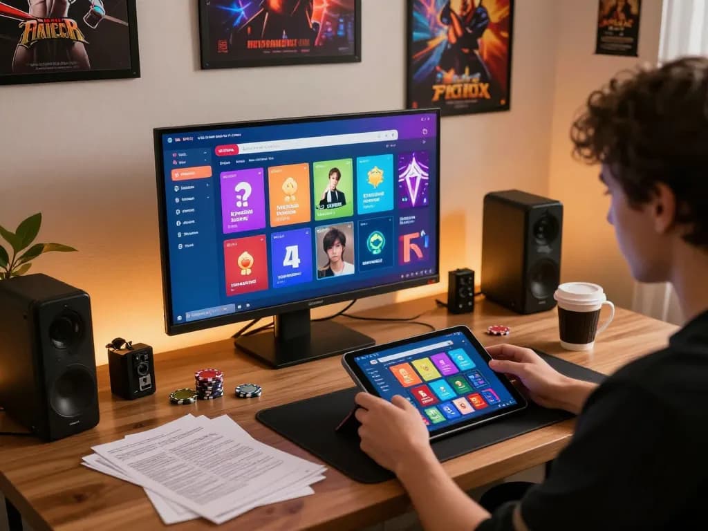 Engaging in strategic bets at the best widget store using a tablet for casino gaming
