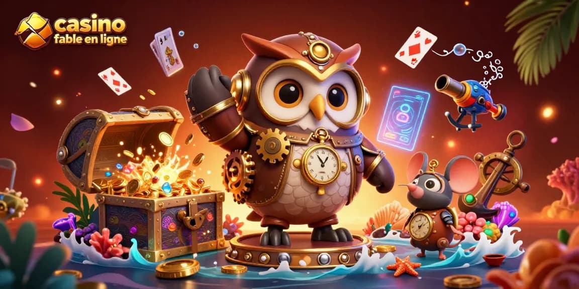 Plongez dans le monde d'un casino fiable en ligne avec une illustration 3D captivante.