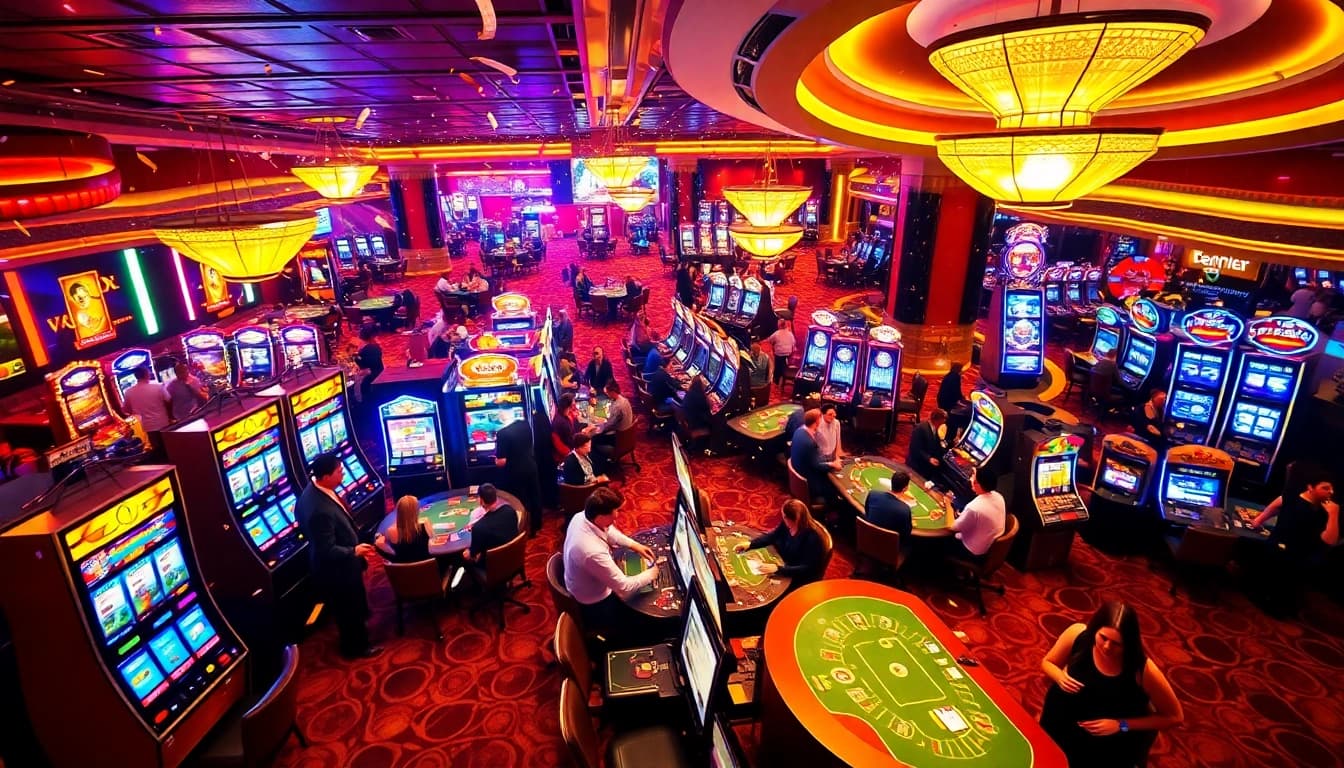 Experience the thrill of Non gamstop Casino Uk with vibrant gaming and excited players in a lively atmosphere.