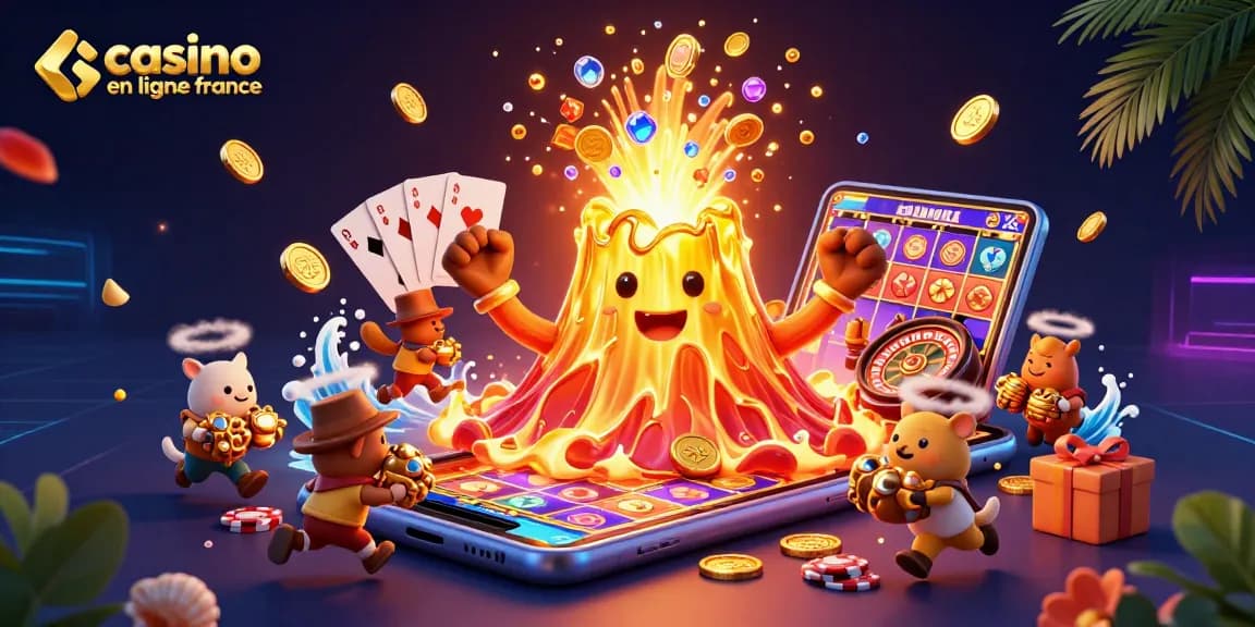 Gagnez avec des jeux au casino en ligne France et découvrez des trésors dans une scène animée.