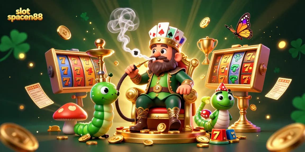 Experience excitement with slot spaceman88 featuring dynamic characters and slot elements in a vibrant scene.