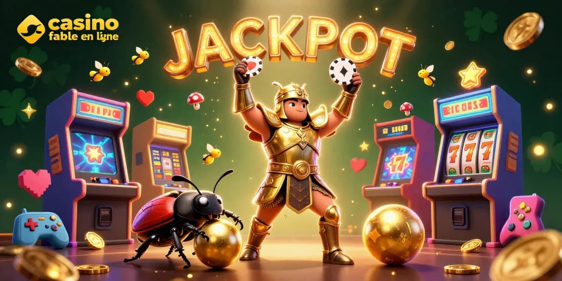 Le casino fiable en ligne avec un scarabée hercules héroïque et un éclat de jackpot amusant