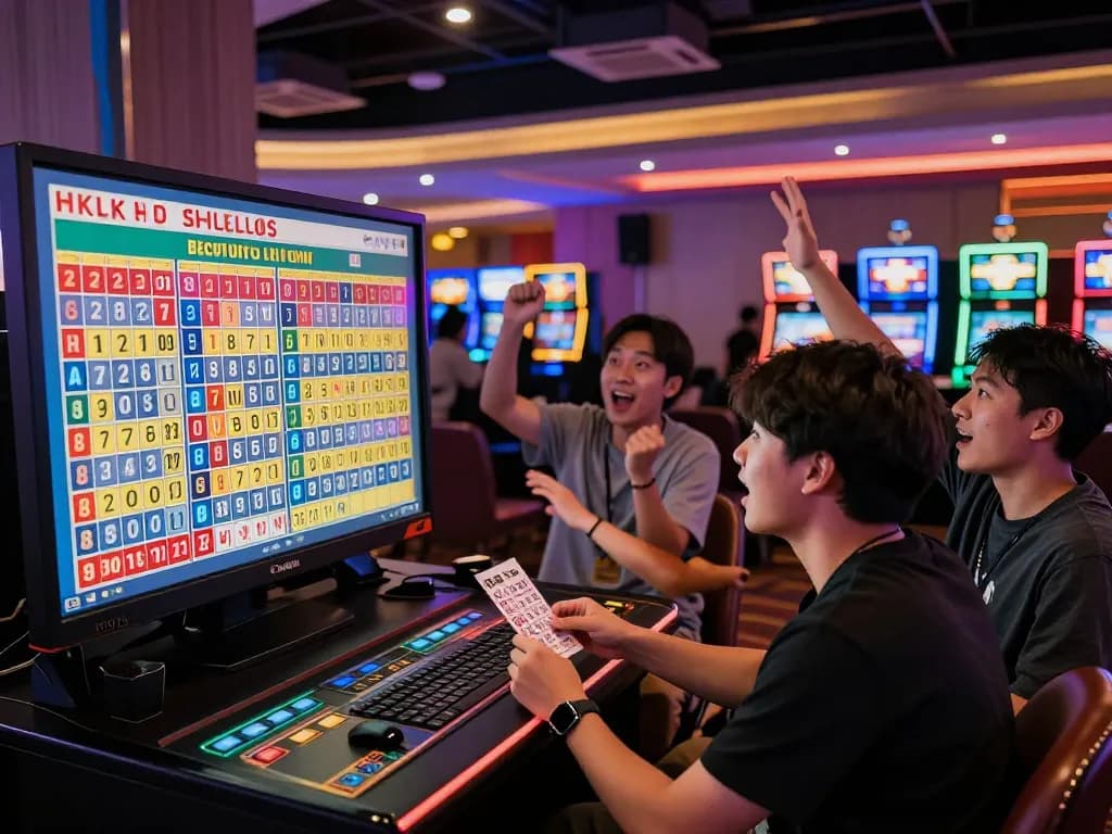Live HK Lotto drawing captivating players at a vibrant casino atmosphere.