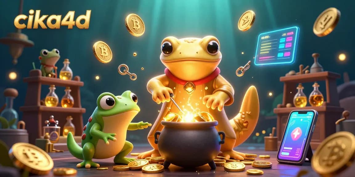 Win big with cika4d and experience the magic of digital gambling in a vibrant casino-themed scene.