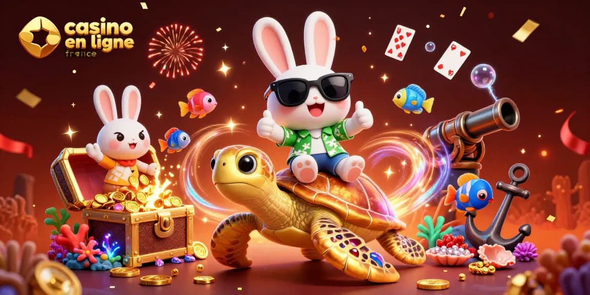 Jouez avec le meilleur casino en ligne France grâce à une scène dynamique pleine de joie et de trésors.