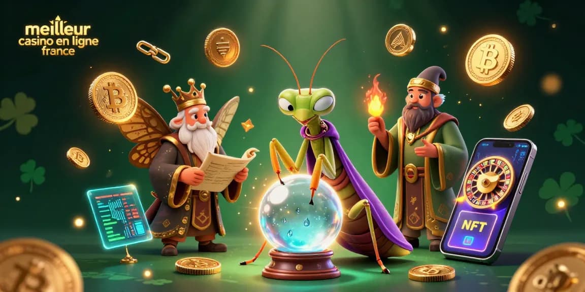 Profitez de l'illustration 3D captivante "meilleur casino en ligne France" avec des éléments de jeux captivants.
