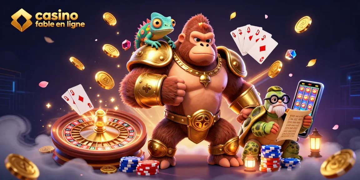 Jouer avec le roi gorille en armure dorée dans un casino fiable en ligne rempli de gains.