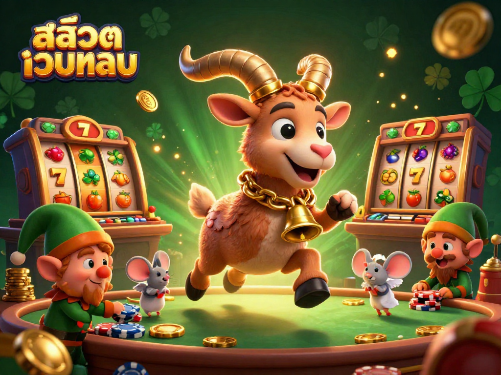 Join the fun at สล็อตเว็บตรง with Krampus and his festive team managing a thrilling holiday casino scene.