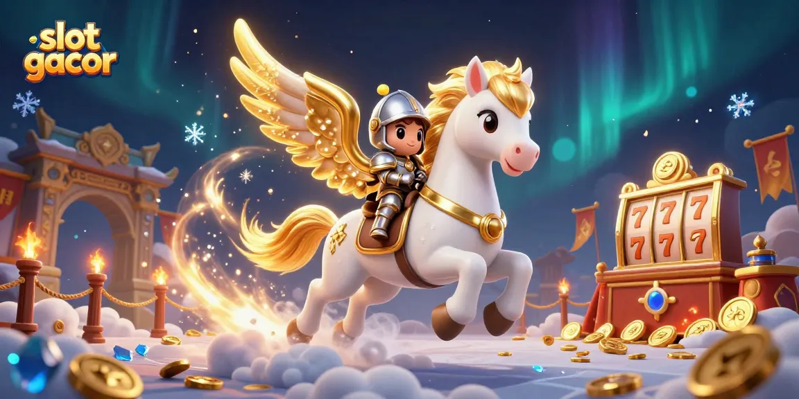 Experience the thrill of slot gacor with a magical 3D scene filled with winning symbols and vibrant colors.