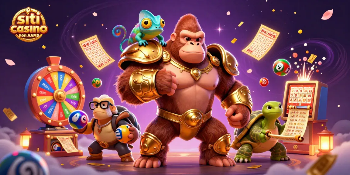 Scopri siti casino non AAMS mentre il gorilla re sfida la fortuna in un vivace gioco d'azzardo.