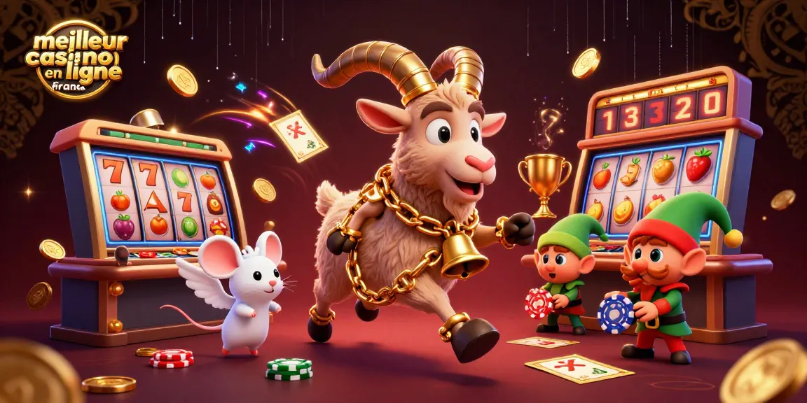 Découvrez le meilleur casino en ligne France avec un Krampus et des elfes dans une scène animée.