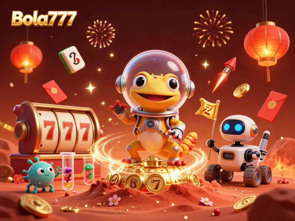 Mari bermain Bola777 di kasino emas yang ditemukan Martian gecko di Mars.