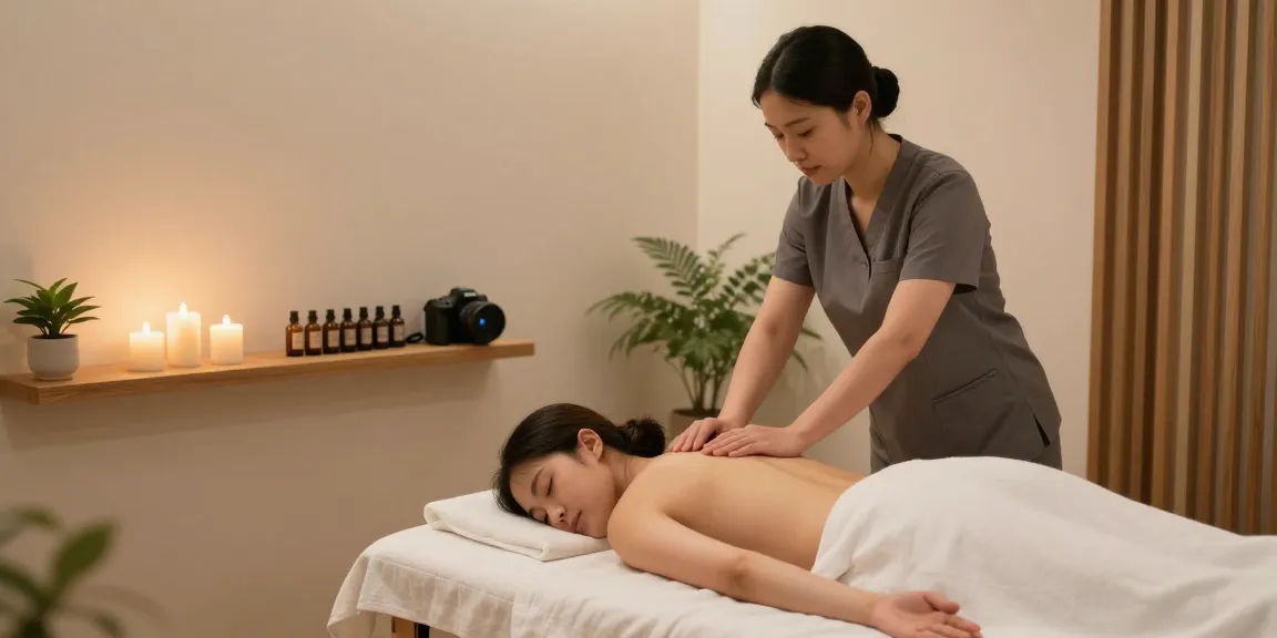 Experience a rejuvenating 청라출장마사지 in a tranquil massage therapy room.