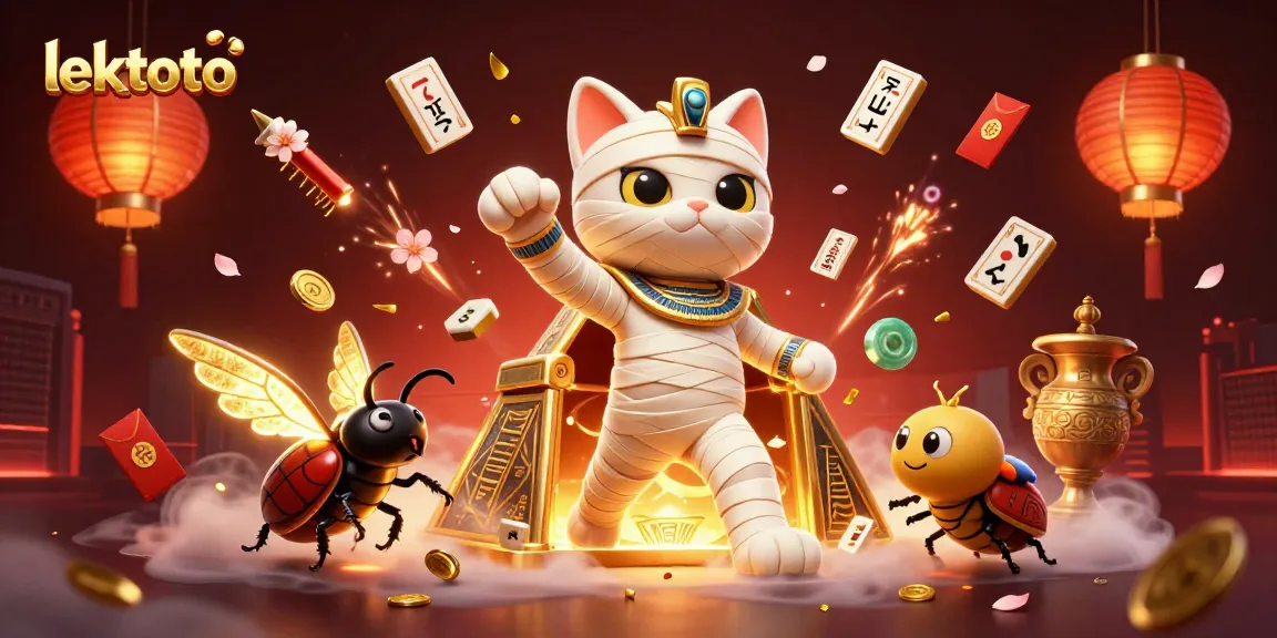 Experience thrilling moments with lektoto in a rich, vibrant pyramid casino scene.