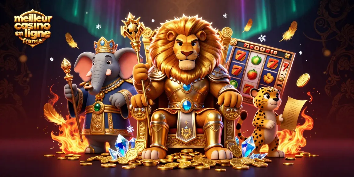 Jouez au meilleur casino en ligne France avec le roi lion, l'éléphant conseiller et le guépard messager.