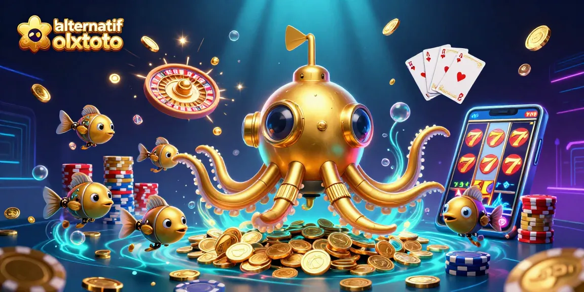 Menghasilkan keberuntungan dengan link alternatif olxtoto di dunia kasino yang menakjubkan berisi kraken emas dan koin berkilau.