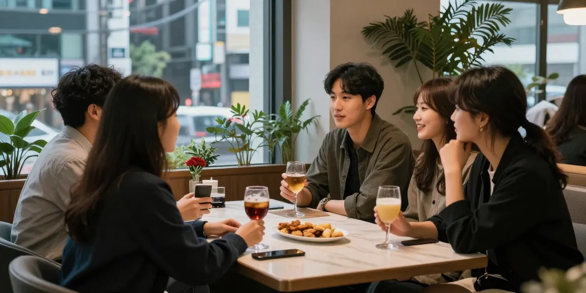 강남 멀리건에서 친구들과 만남을 즐기는 정겨운 분위기와 편안한 공간