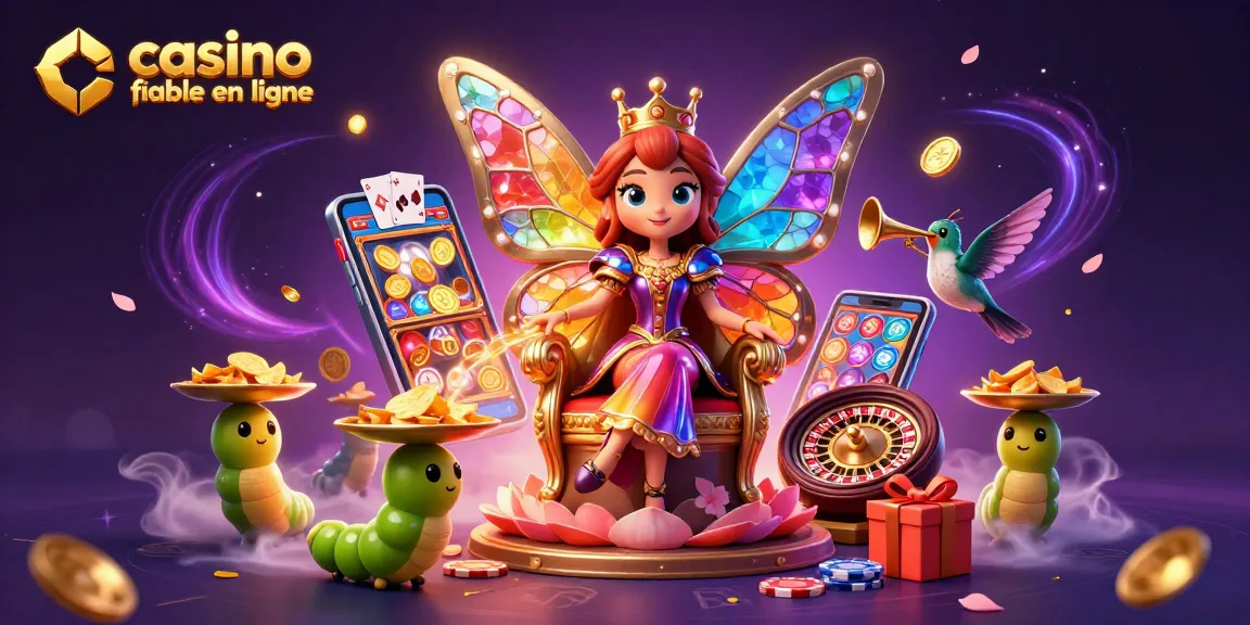 Profitez d'une expérience de jeu interactive avec un casino fiable en ligne illustré en 3D.
