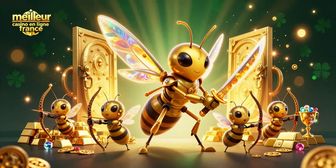 Découvrez le meilleur casino en ligne France avec des personnages 3D captivants dans une scène luxueuse.