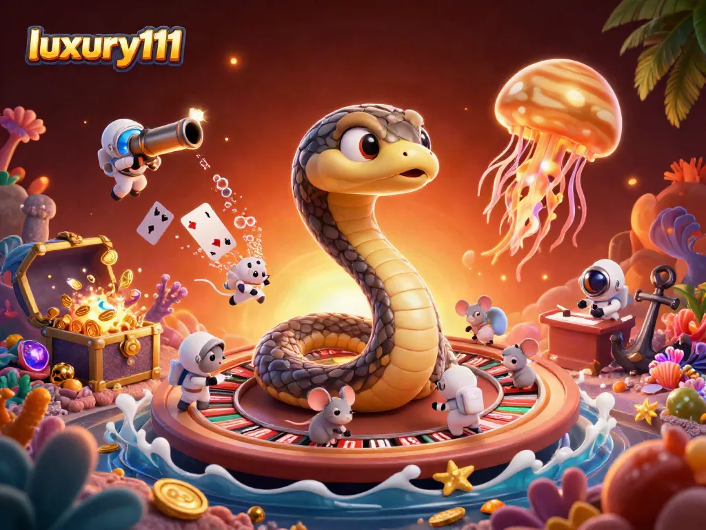 Permainan slot di luxury111 dengan simbol dan kerang mutiara berwarna-warni yang menambah keseruan.