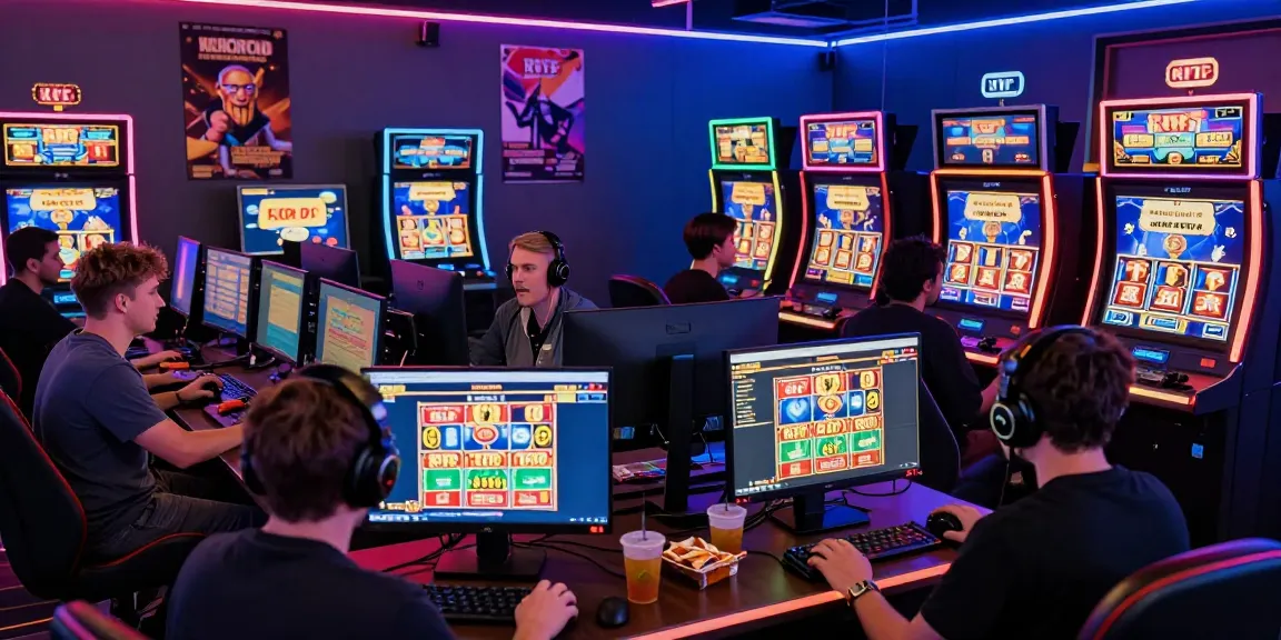 Players enjoying the excitement of online slots at https://gravatar.com/playbook88official, showcasing vibrant graphics and high RTP.