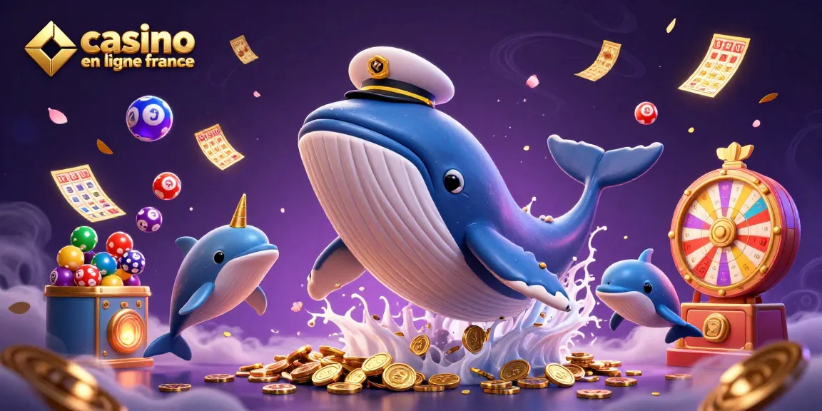 Jouez aux meilleurs jeux sur le casino en ligne France avec cette illustration dynamique remplie de personnages ludiques et d'éléments de casino.