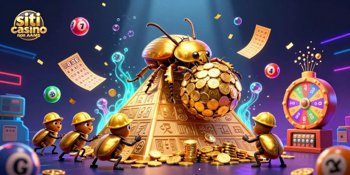 Siti casino non AAMS: illustrando scatole di lotteria e personaggi sui simboli del gioco