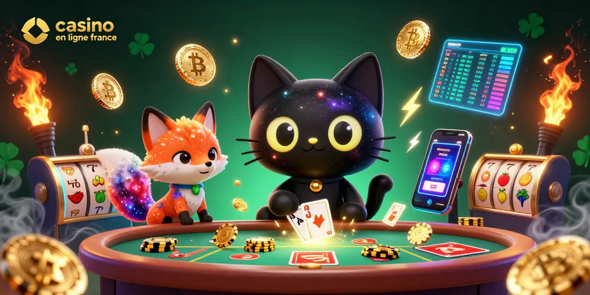 Participez au casino en ligne France en jouant avec des jetons et des cartes d'or au centre d'une scène cosmique.
