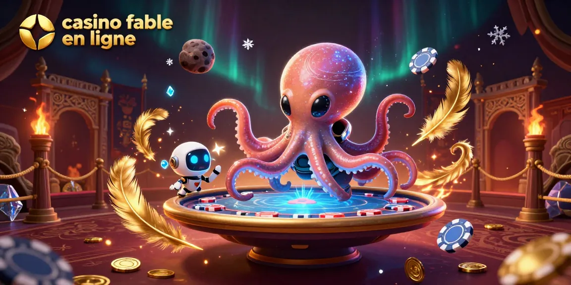 Visitez un casino fiable en ligne interactif avec un octopus doté de technologie et des jetons orbitants.