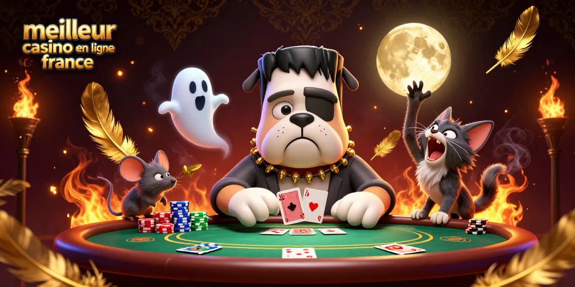 Jouez à votre chance au meilleur casino en ligne France avec une scène de poker captivante.