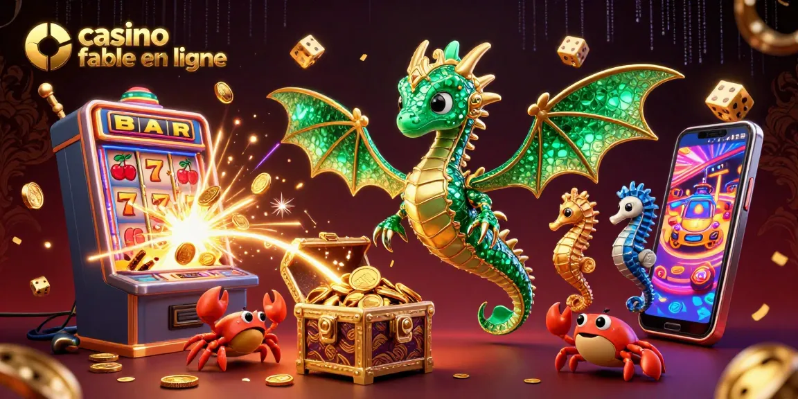 Jouez à des jeux captivants dans un casino fiable en ligne avec un dragon des mers au trésor.