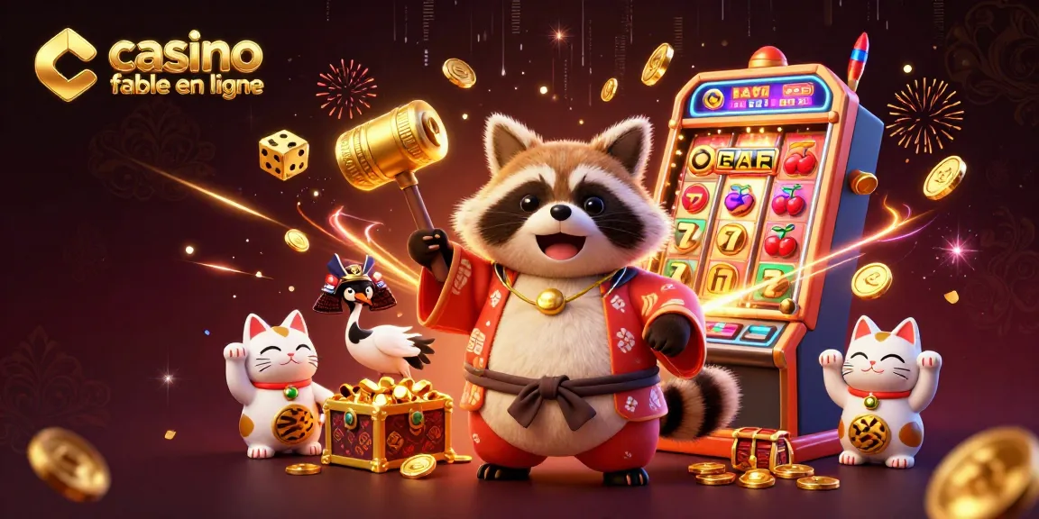 Engagez-vous avec le casino fiable en ligne grâce à des symboles de réussite et des personnages chanceux animés.