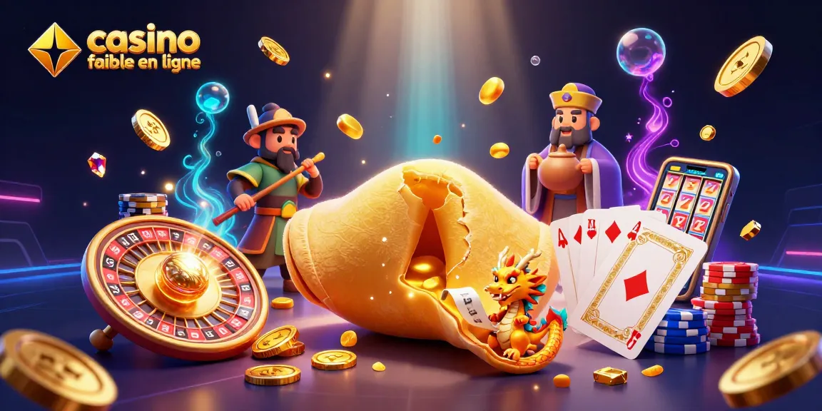 Image captivante de casino fiable en ligne avec un dragon sage, des jetons et des pièces d'or.