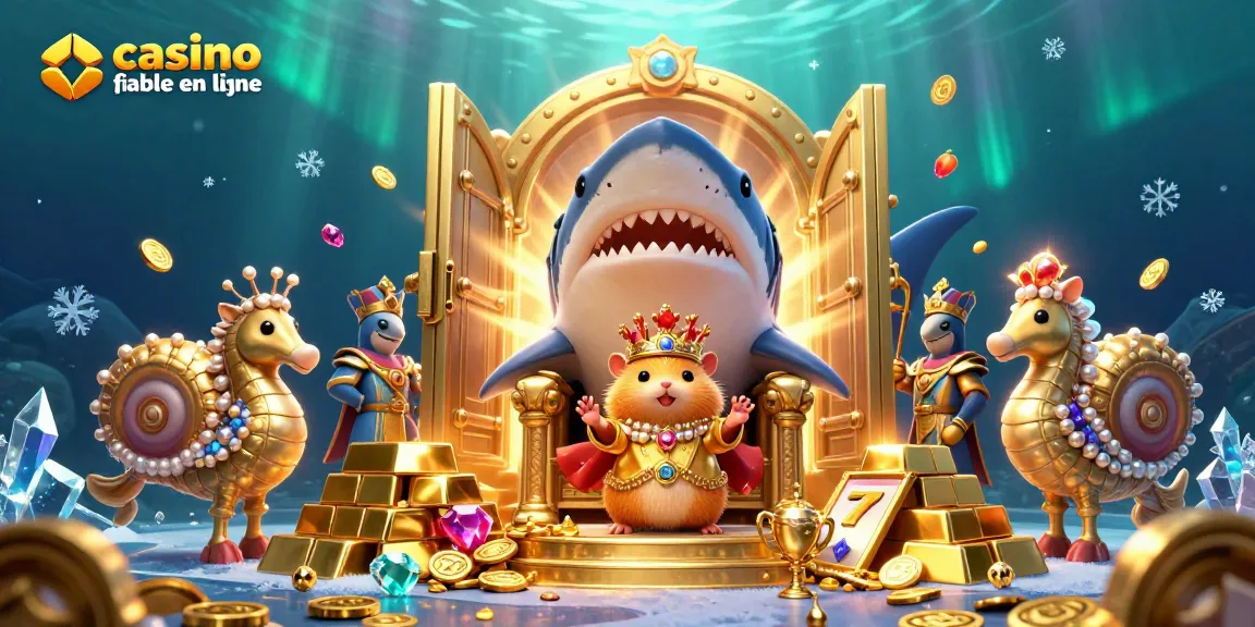 Plongée dans l'univers d'un casino fiable en ligne avec un roi hamster et des trésors scintillants.