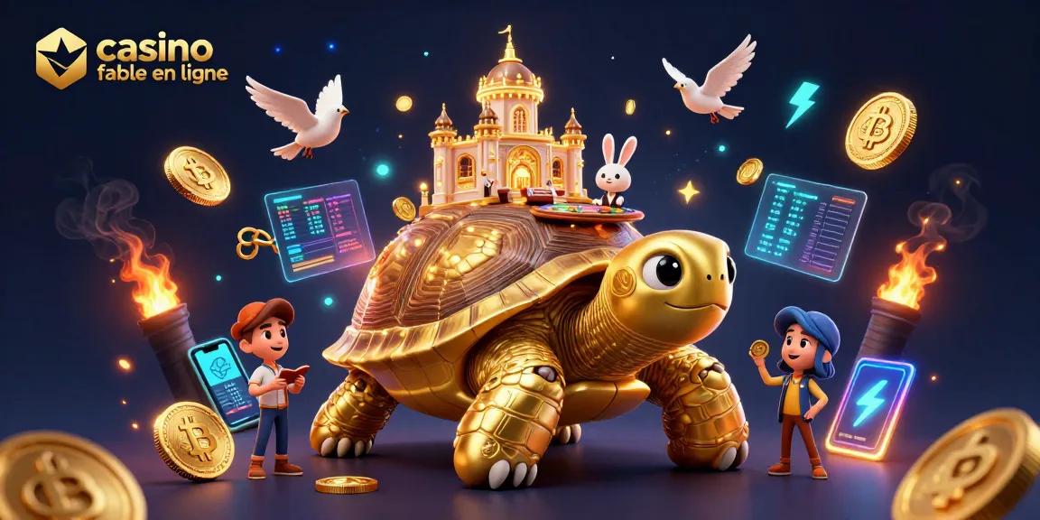 Jouer sur un casino fiable en ligne avec une tortue dorée et des éléments de jeu dynamiques.