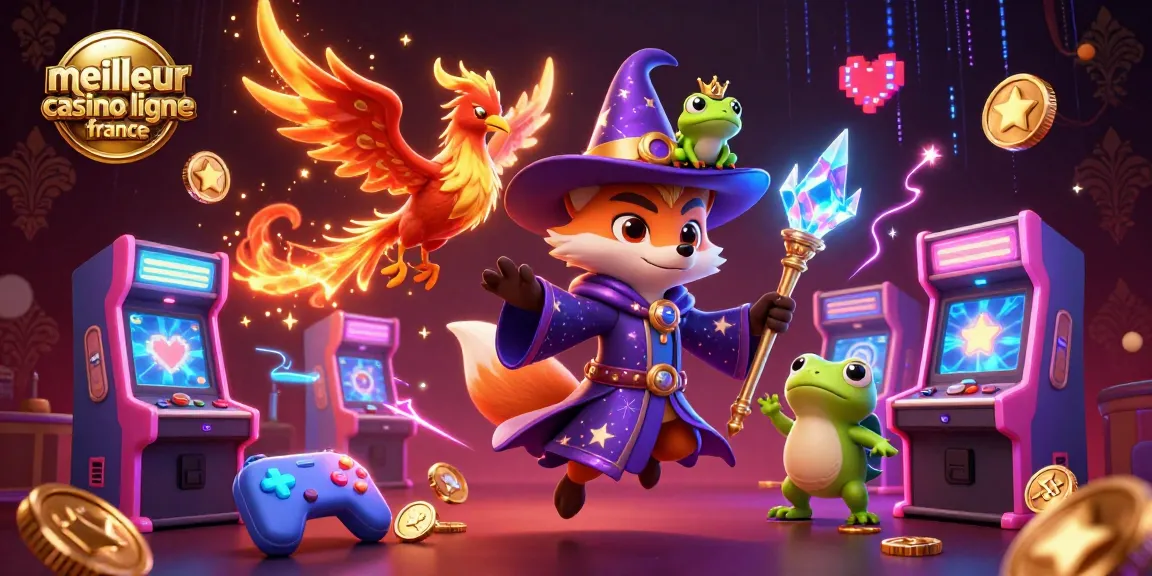 Découvrez le meilleur casino en ligne France qui combine magie et jeux avec ce visuel captivant.