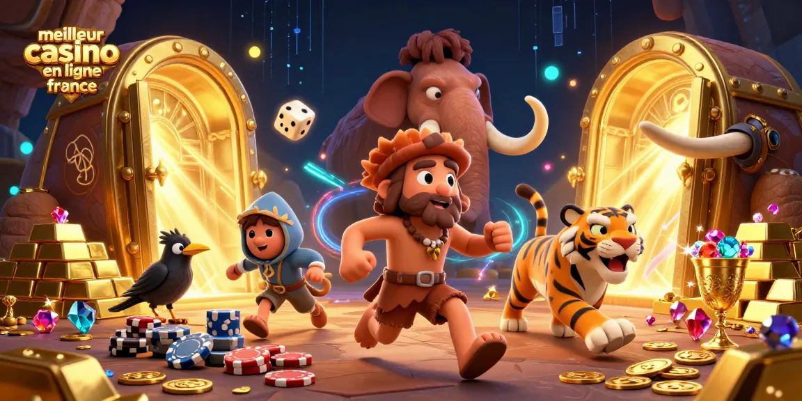 Plongez dans l'univers du meilleur casino en ligne France avec une illustration 3D captivante.