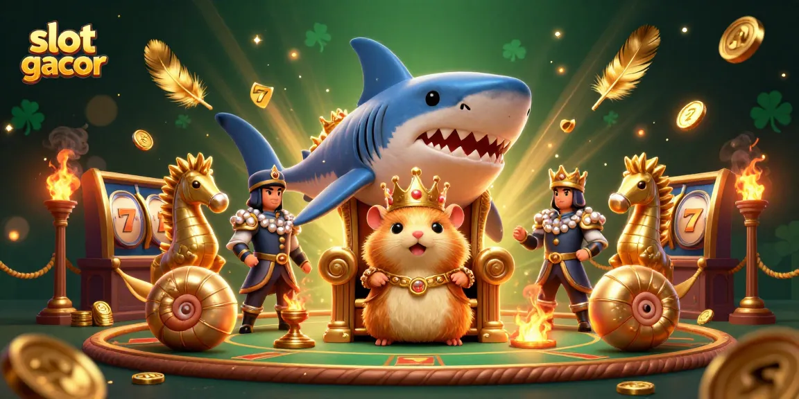 Menghadiri permainan slot gacor yang menarik dengan karakter unik dan elemen kasino.